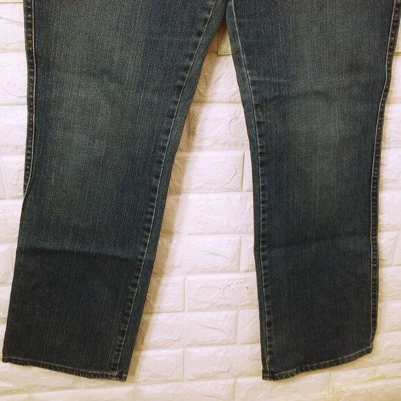 Y2K Lee Denim Mom Jeans Bootcut Lady-14M(32x32) Stretch Soft-Worn 5-Pocket Fray - Picture 4 of 12